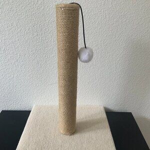 Pet Cat Kitten SCRATCHING POST Scratcher Sisal Rope 15" High, 12”x12” Base